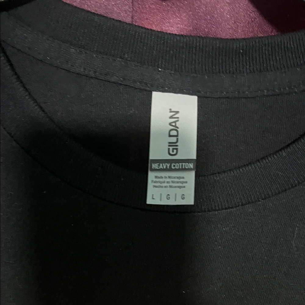 Black Nursing T-Shirt with Yellow Print - Picture 2 of 4